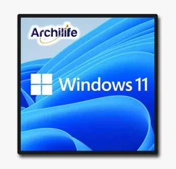 Pantalla LCD cuadrada Windows