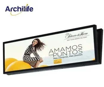 Pantalla tipo barra doble cara